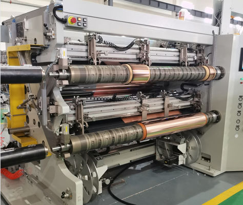 Renkli dokunmatik ekran kesme geri sarma makinesi PET+Cu OPP+Cu